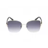 Okulary przeciwsłoneczne GUESS damskie GF00052-5932B Cat Eye, oprawka Havana, szkła brązowe gradientowe, 59mm