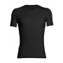 Icebreaker Anatomica S/S V T-shirt - Czarny/Monsoon (Rozmiar L)