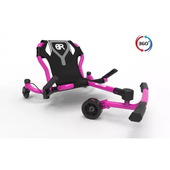 EzyRoller Spinner X Różowy 360° Obrotowy Pojazd jezdny dla dzieci w wieku 4-12 lat