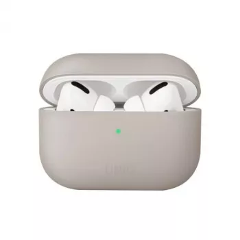 UNIQ Lino Silikonowe etui na Apple AirPods Pro - Beżowo-szary