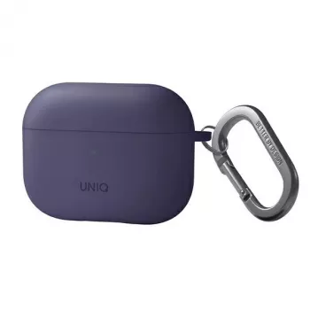 UNIQ Nexo Silikonowe etui z zaczepami na uszy do Apple AirPods Pro 2. generacji (2022/2023) - Fig Purple