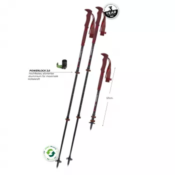 Komperdell Carbon Pro Zero Compact kije trekkingowe - Malbec