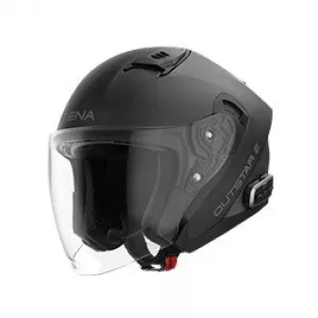 SENA OUTSTAR 2 Smart Kask Otwarty z Intercomem Mesh, Matowa Czerń, XXL