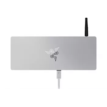 Razer Thunderbolt 4 Dock Mercury Chroma - 10-w-1 stacja dokująca z podświetleniem RGB, zasilaniem 90W, obsługą 8K/5K, Gigabit Ethernet, czytnikiem kart UHS-II SD, 3x Thunderbolt 4, 3x USB-A, aluminium