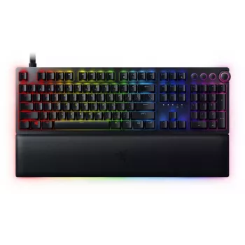 Przewodowa klawiatura gamingowa Razer Huntsman V2, Analog Optical przełączniki, układ US, RGB, czarna (RZ03-03610100-R3M1)