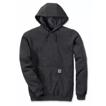 Carhartt męska bluza z kapturem średniej grubości, kolor Carbon - 10.5 oz mieszanka bawełny i poliestru, potrójne szwy, krój Original Fit