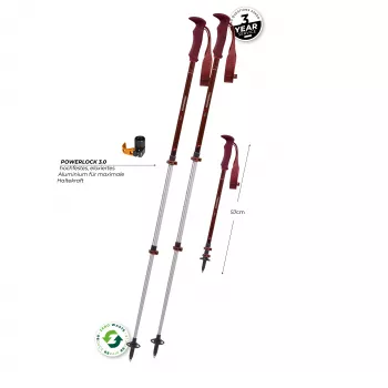 Komperdell Trailmaster Zero Compact Kije Trekkingowe - Malbec