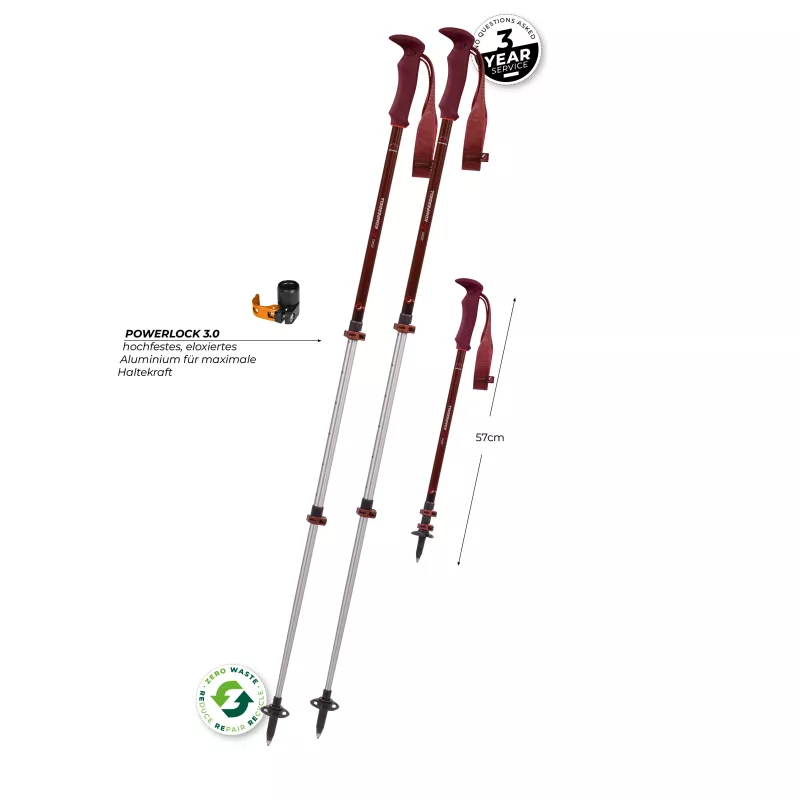 Komperdell Trailmaster Zero Compact Kije Trekkingowe - Malbec