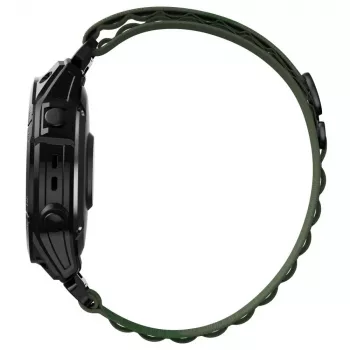 TECH-PROTECT NYLON PRO Pasek do zegarka dla Garmin Fenix 5 / 6 / 6 Pro / 7, 22mm QuickFit, wojskowa zieleń