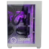 LORGAR ADVANCED A201 Komputer do gier - AMD Ryzen 5 7500F, GeForce RTX 5060 Ti 16GB, 32GB DDR5, 1TB NVMe SSD, 750W PSU, Biały