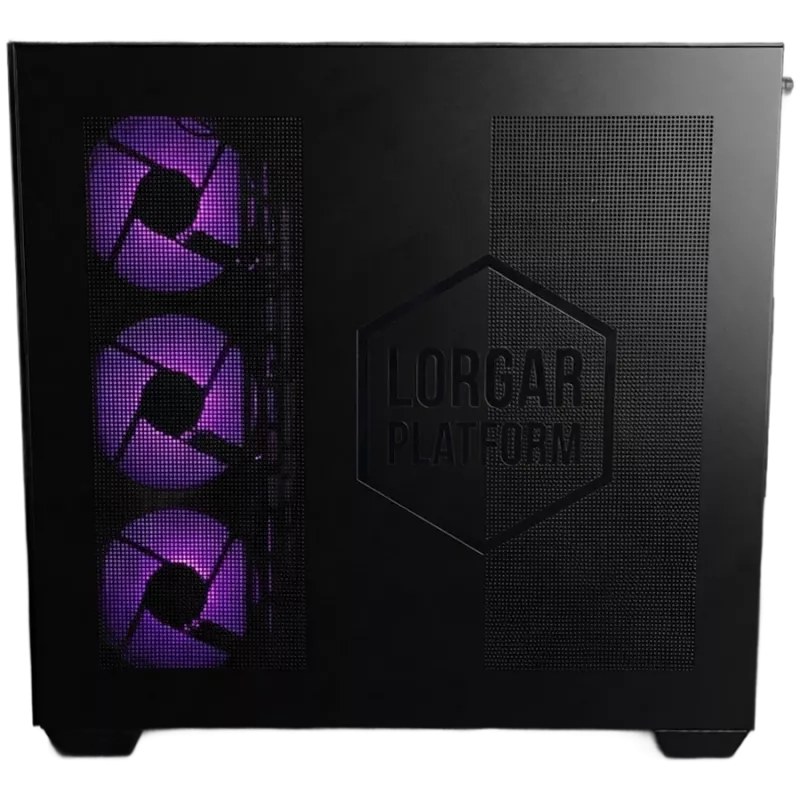 LORGAR ADVANCED A201 Komputer do gier - AMD Ryzen 5 7500F, GeForce RTX 5060 Ti 16GB, 32GB DDR5 6400MHz, 1TB NVMe SSD, 750W PSU, 240mm AIO, Czarny