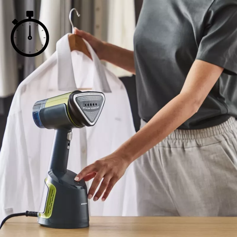 TEFAL DT9810 Ręczny parownik do ubrań, 2000 W, 200 ml, Biały/Niebieski