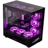 LORGAR PRO P401 Komputer stacjonarny do gier - AMD Ryzen 7 7800X3D, NVIDIA GeForce RTX 5070 Ti 16GB, 32GB DDR5 6400MHz, 2TB NVMe SSD, 850W PSU, 360mm AIO, Czarny, 3-letnia gwarancja