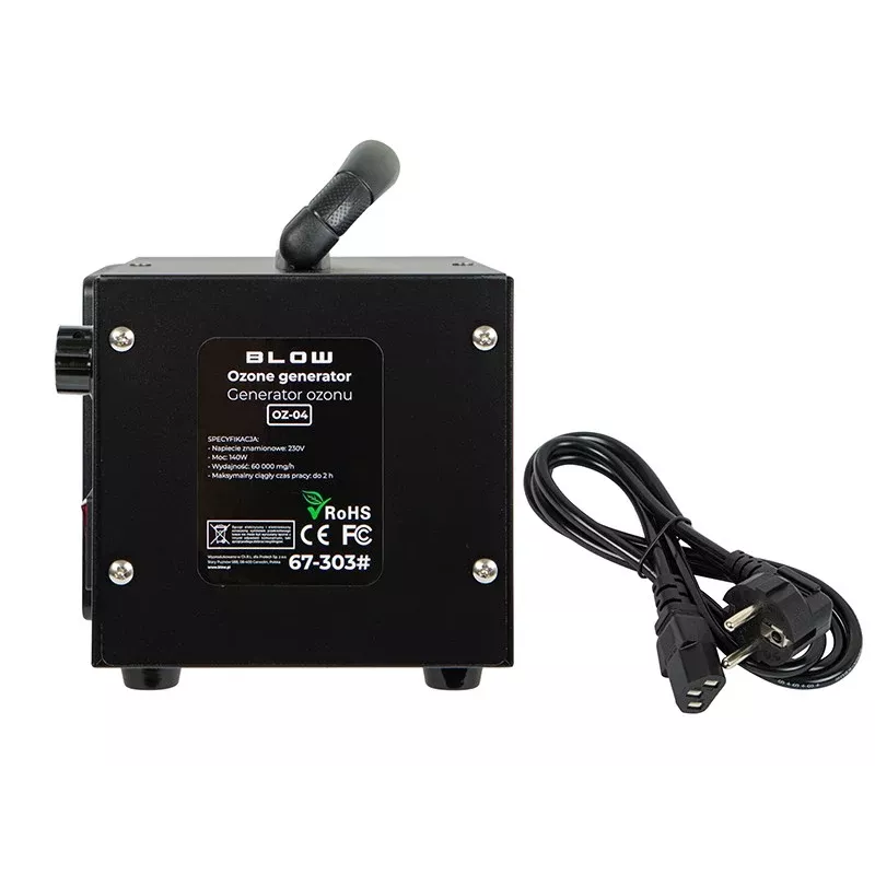 BLO OZ-04 Generator ozonu 60 000 mg/h 140W Obudowa ze stali nierdzewnej Oczyszczacz powietrza