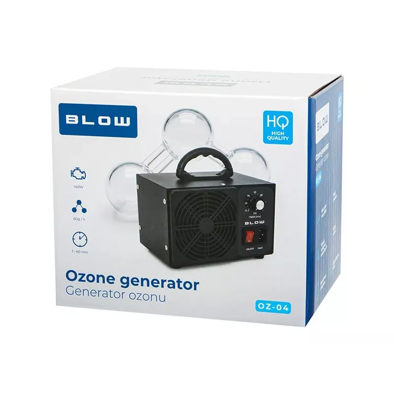 BLO OZ-04 Generator ozonu 60 000 mg/h 140W Obudowa ze stali nierdzewnej Oczyszczacz powietrza