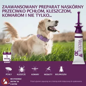 Ceva Vectra 3D Spot-On Solution dla bardzo dużych psów powyżej 40 kg, 3 pipety, 8,0 ml każda