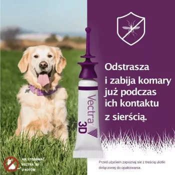 Ceva Vectra 3D Spot-On Solution dla bardzo dużych psów powyżej 40 kg, 3 pipety, 8,0 ml każda