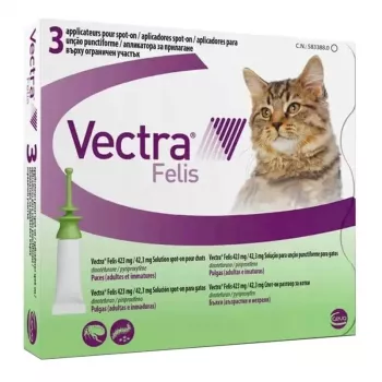 Ceva Vectra Felis Spot-On Leczenie pcheł dla kotów – 3 pipety