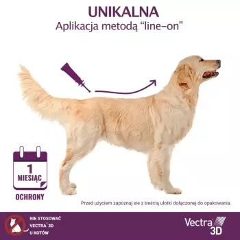 Ceva Vectra 3D Spot-On Solution dla psów 1,5-4 kg – 3 pipety (żółty)