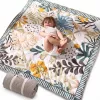 Momcozy Green Forest Dwustronna Mata Piankowa XPE – Odwracalna z Alfabetem Zwierząt, Wodoodporna, Nietoksyczna, Grubość 10 mm, Składana z Torbą