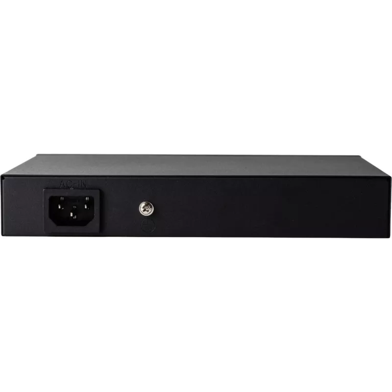 GETFORT GF-110-8PG-S-120 10-portowy przełącznik Gigabit PoE+ z 8 portami PoE+, 1 uplinkiem, 1 SFP, budżetem 120W, niezarządzany, bez wentylatora, biurkowy