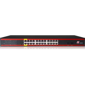 GETFORT GF-124-24PG-2S-400 24-portowy przełącznik Gigabit PoE+ z 2 portami SFP, budżet 400W, montaż w szafie