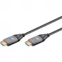 GOOBAY Optyczny hybrydowy kabel HDMI Ultra High Speed (AOC) 8K / 60Hz - 20 m, 48 Gbit/s, czarno-szary