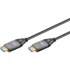 GOOBAY Optyczny hybrydowy kabel HDMI Ultra High Speed (AOC) 8K / 60Hz - 20 m, 48 Gbit/s, czarno-szary