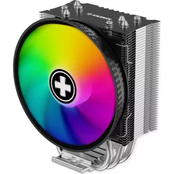 Xilence M404PRO.ARGB Chłodzenie procesora - wentylator 120mm PWM, 4 ciepłowody, podświetlenie ARGB, Intel/AMD Multisocket