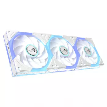 ASUS ROG Strix GR120 ARGB Reverse Biały 3w1 Zestaw wentylatorów obudowy, 120mm PWM, 2500 RPM, 70.38 CFM, 3.88 mmH2O, łożysko FDB, Aura Sync