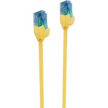 ShiverPeaks BS08-22012 CAT 6 U/UTP Slim Patch Cable, 0.5m, Yellow