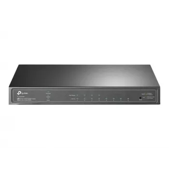 TP-Link Omada SG2008P 10-portowy inteligentny przełącznik Gigabit PoE+, 8× PoE+ 61W, 2× SFP, Cloud SDN, bez wentylatora, V3.3