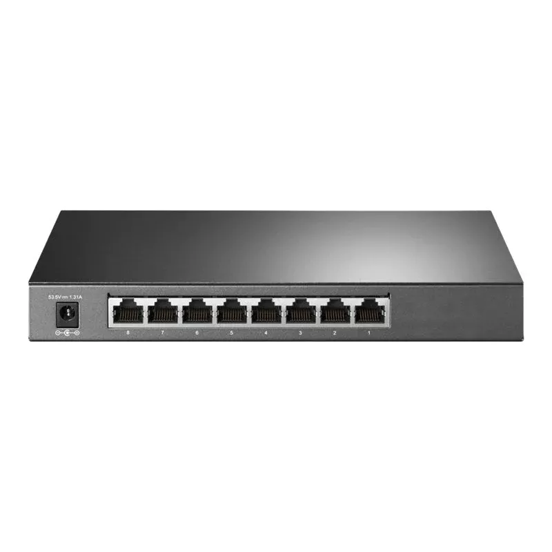 TP-Link Omada SG2008P 10-portowy inteligentny przełącznik Gigabit PoE+, 8× PoE+ 61W, 2× SFP, Cloud SDN, bez wentylatora, V3.3