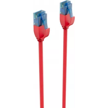ShiverPeaks BS08-22034 Cat6 U/UTP Slim Patch Cable, 0,5 m, czerwony