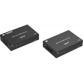 InLine® KVM Extender, DP 4K/60Hz, Fiber Singlemode, 10km, Zestaw (57885O)