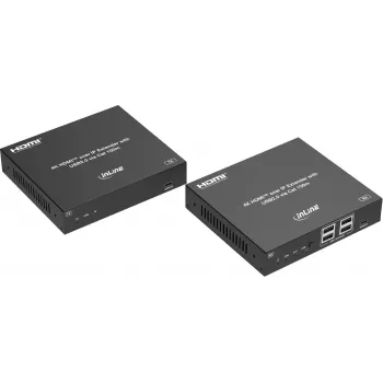 InLine® KVM Extender przez IP, HDMI 4K/60Hz, 100m, Zestaw (57886G)