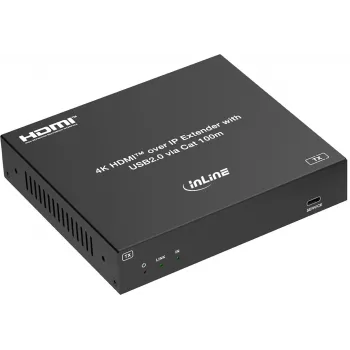 InLine® KVM Extender over IP, HDMI 4K/60Hz, 100m, Nadajnik (TX) (57886I)