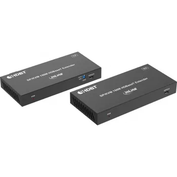 InLine® KVM Extender, DP 4K/60Hz, HDBaseT, 100m, Zestaw (57885N)