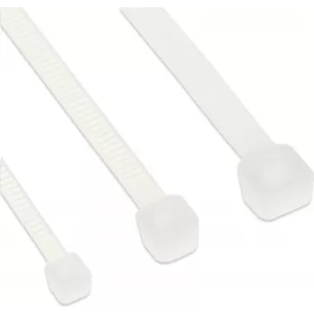 InLine® Opaski kablowe 200mm x 4,8mm, naturalne, 100 szt.