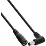 Przedłużacz DC InLine® z wtykiem kątowym, 5,5 x 2,5 mm, czarny, 5 m