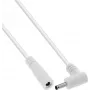InLine® Przedłużacz DC, wtyk kątowy, 3,5 x 1,35 mm, biały, 2 m