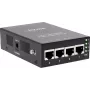 InLine 32304H 4-portowy koncentrator PoE+ 10Gigabit Injector Hub, metalowy, bez wentylatora, budżet 120W