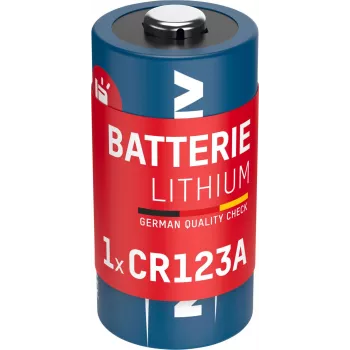 ANSMANN 1510-0072 CR123A Bateria litowa – 3V 1600mAh, wysoka gęstość energii, 10-letni okres przechowywania (pakiet zbiorczy)