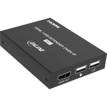 InLine® KVM Extender przez IP, HDMI Full HD, 150m, Odbiornik (RX)