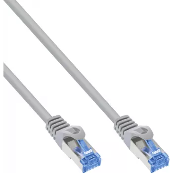 150 sztuk w zestawie zbiorczym InLine® Cat.6A S/FTP LSZH kabel krosowy, CCA, szary, 0,30 m