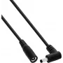 InLine® Przedłużacz DC, wtyk kątowy, 4,0 x 1,7 mm, czarny, 3 m