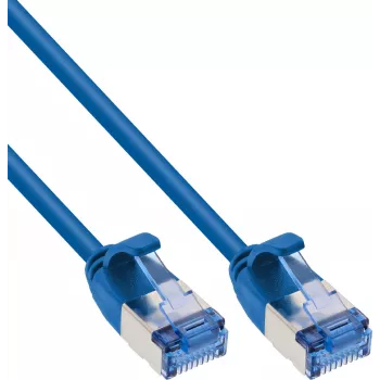 InLine® Slim Patch Cable, U/FTP PiMf, Cat.6A, Niebieski, 3 m