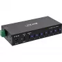 DELOCK InLine® USB 3.2 Gen.1 Industrial Hub, USB-C, 7-Port, z zasilaczem