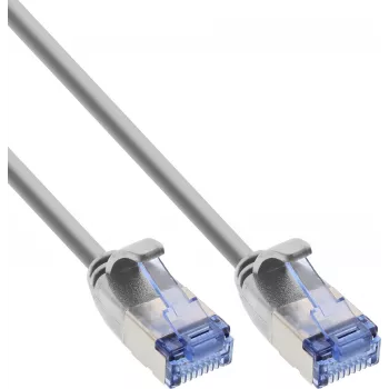 InLine® Slim Patch Cable U/FTP PiMf Cat.6A Szary 3m