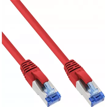INLINE B-76805R 25 szt. Kabel krosowy Cat.6A S/FTP LSZH, 5 m, czerwony